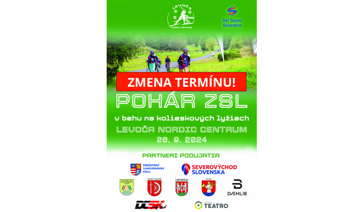 ZMENA TERMÍNU - Pohár ZSL v behu na kolieskových lyžiach LEVOČA NORDIC CENTRUM 28.09.2024