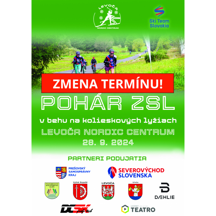 ZMENA TERMÍNU - Pohár ZSL v behu na kolieskových lyžiach LEVOČA NORDIC CENTRUM 28.09.2024